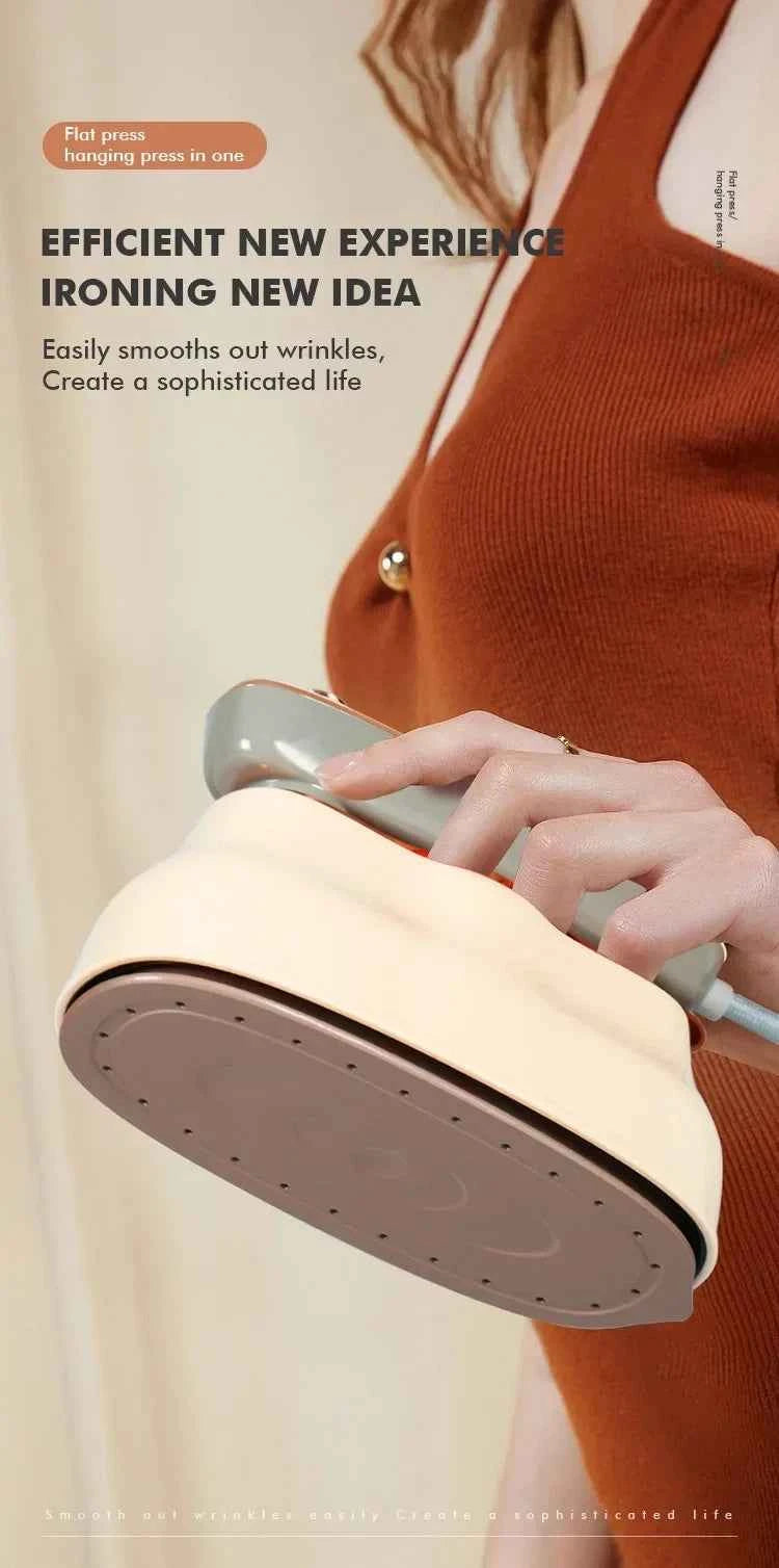 1200W Portable Garment Steamer Mini Handheld Steam Iron for Garments Wet and Dry Dual Use Electric Iron Travel Ironing Machine