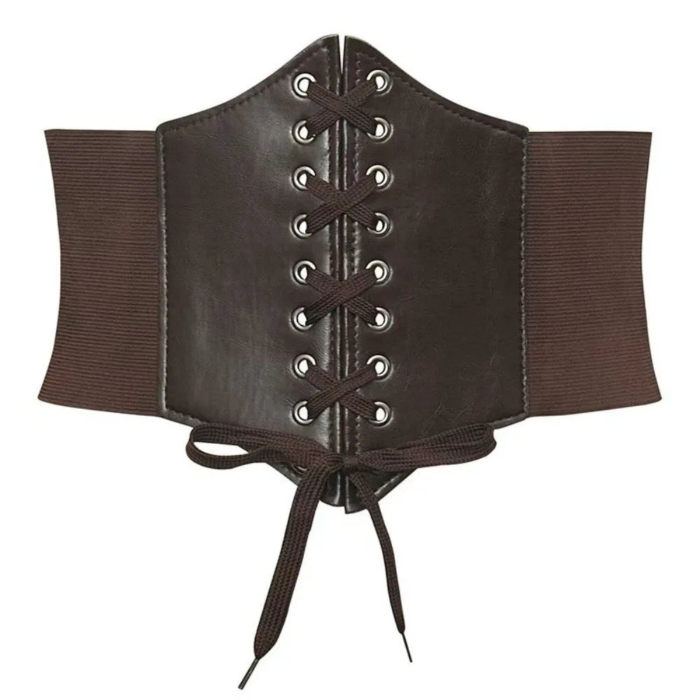 Wide Corset Waist Belt Decorative Slimming Waist Strap External Wear Elastic Design Body Shapewear For Skirts Dress Top Clothes