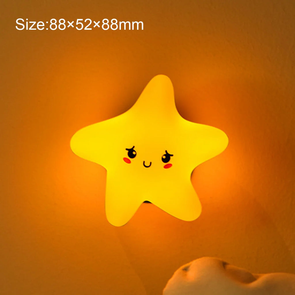 Rechargeable Silicone Led Night Light Wall Lamp Decorative Portable For Bedroom Cute Moon Bedside Baby Dimmable Nursery Sleeping