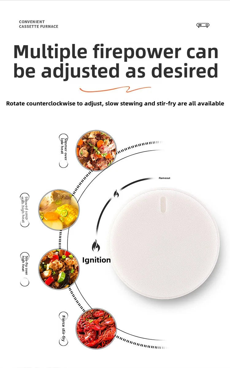 2026 Portable Outdoor Cooker Hot Pot Small Durable   Magnetic Casca Design for Camping And Travel