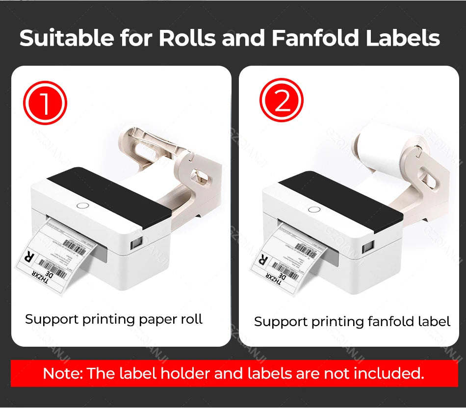 4x6 Shipping Label Printer WiFi Bluetooth USB Thermal Sticker Maker Desktop Barcode Printer for High Speed Express Airway Bill