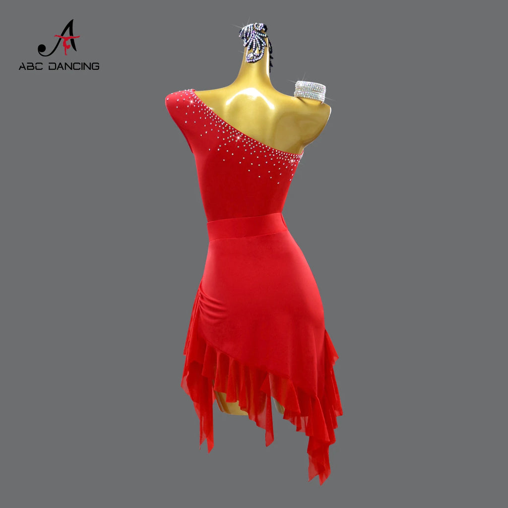2026 Womens Stage Costume Latin Dance Dress Girls Dancewear Female Ladies Clothes Sexy Prom Party Sets Adult Sport Carnival Suit