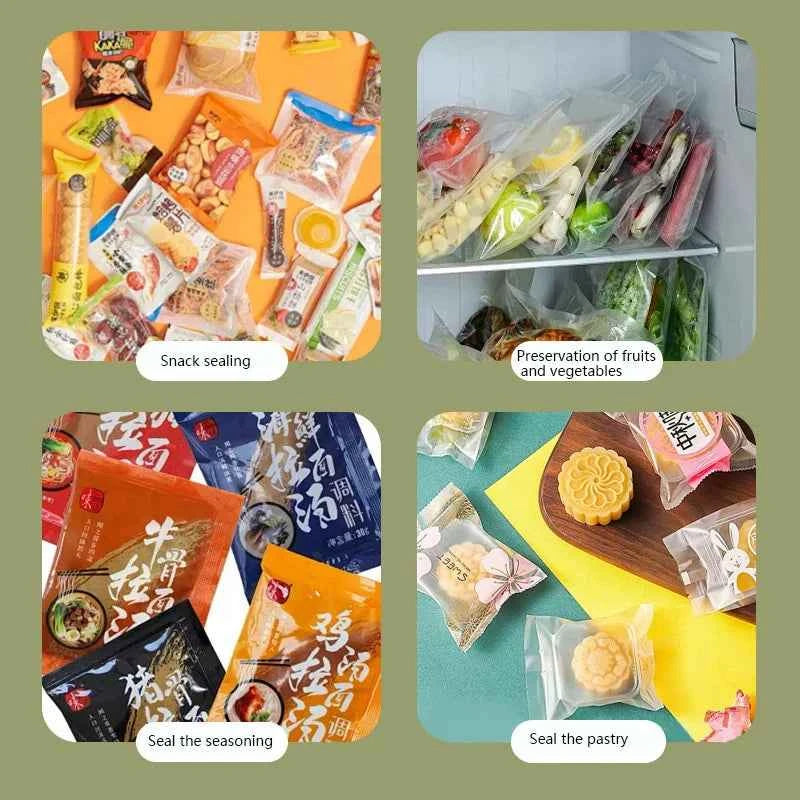 Mini Sealing Machine USB Rechargable Heat Sealer Storage Bag Plastic Package Food Sealer Clip Bag Handheld Food Heat Sealer