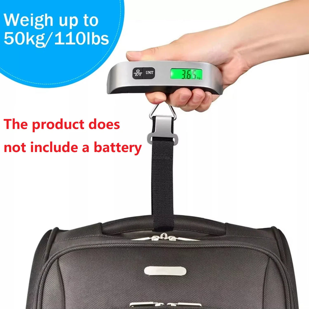 Luggage Scale 110lb 50kg Digital Handheld Portable Hanging Baggage Scale for Travel Suitcase Weight Scale