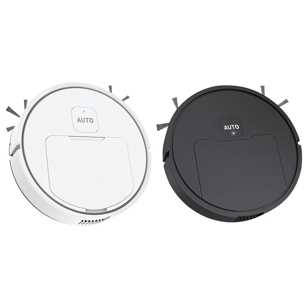 3-in-1 Robot Vacuum Cleaner USB Rechargeable 1000Pa Suction Robotic Vacuum and Mop Combo for Home Floor Washing Carpet Pet Hair