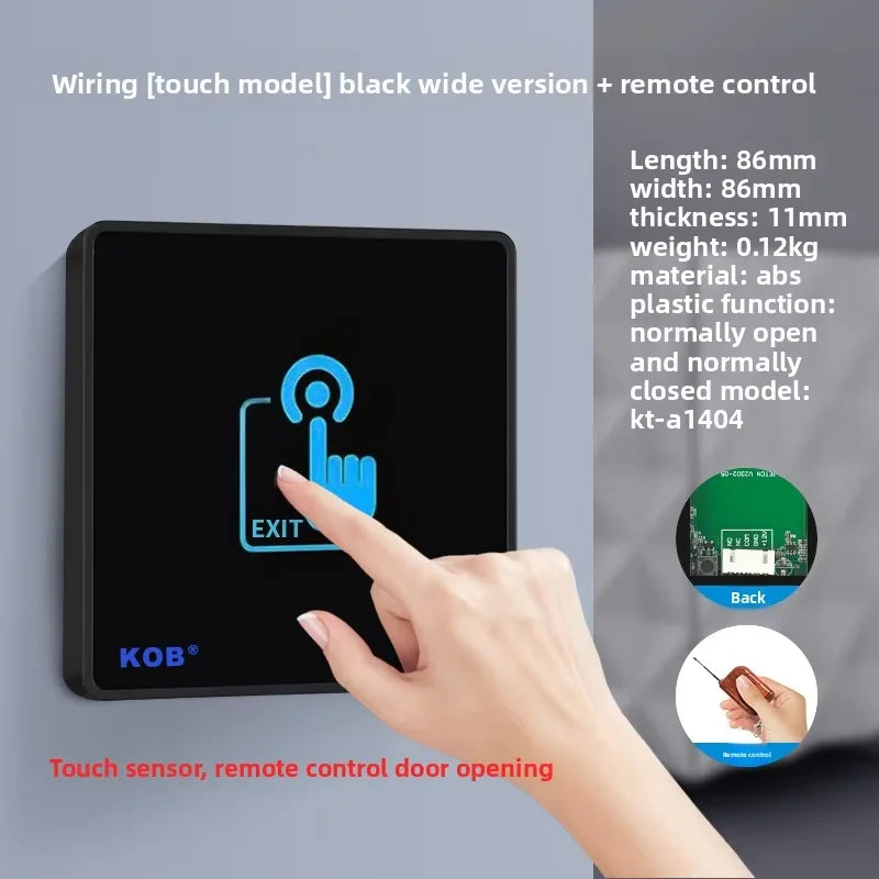 KOB access control switch exit button glass panel touch sensor infrared induction automatic door wireless switch