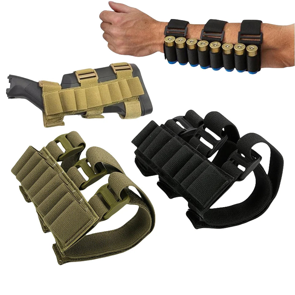 8-round Rifle Stock Ammunition Carrier 12/20 Gauge Shotgun Arm Holster