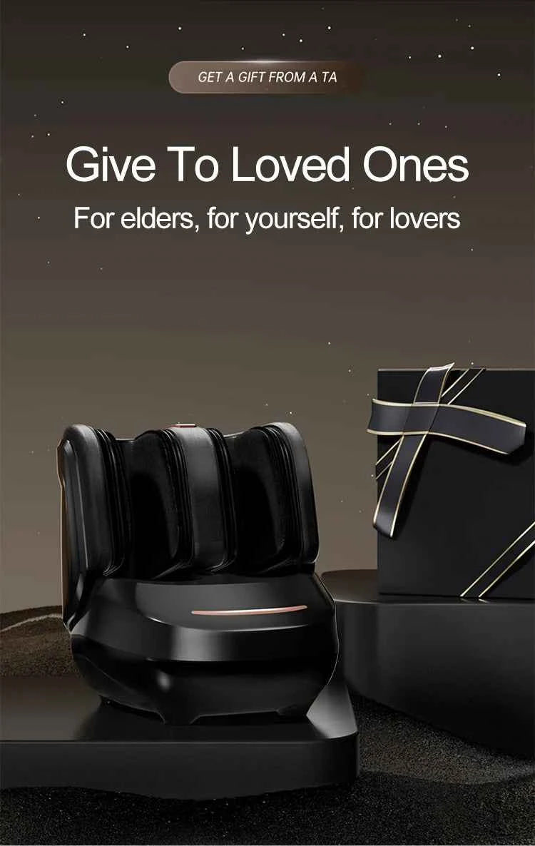High Quality Air Pressure Electric Hot Heater Foot Massager Machine Vibrate Roller Bath Kneading Leg Foot Full Wrap Massage