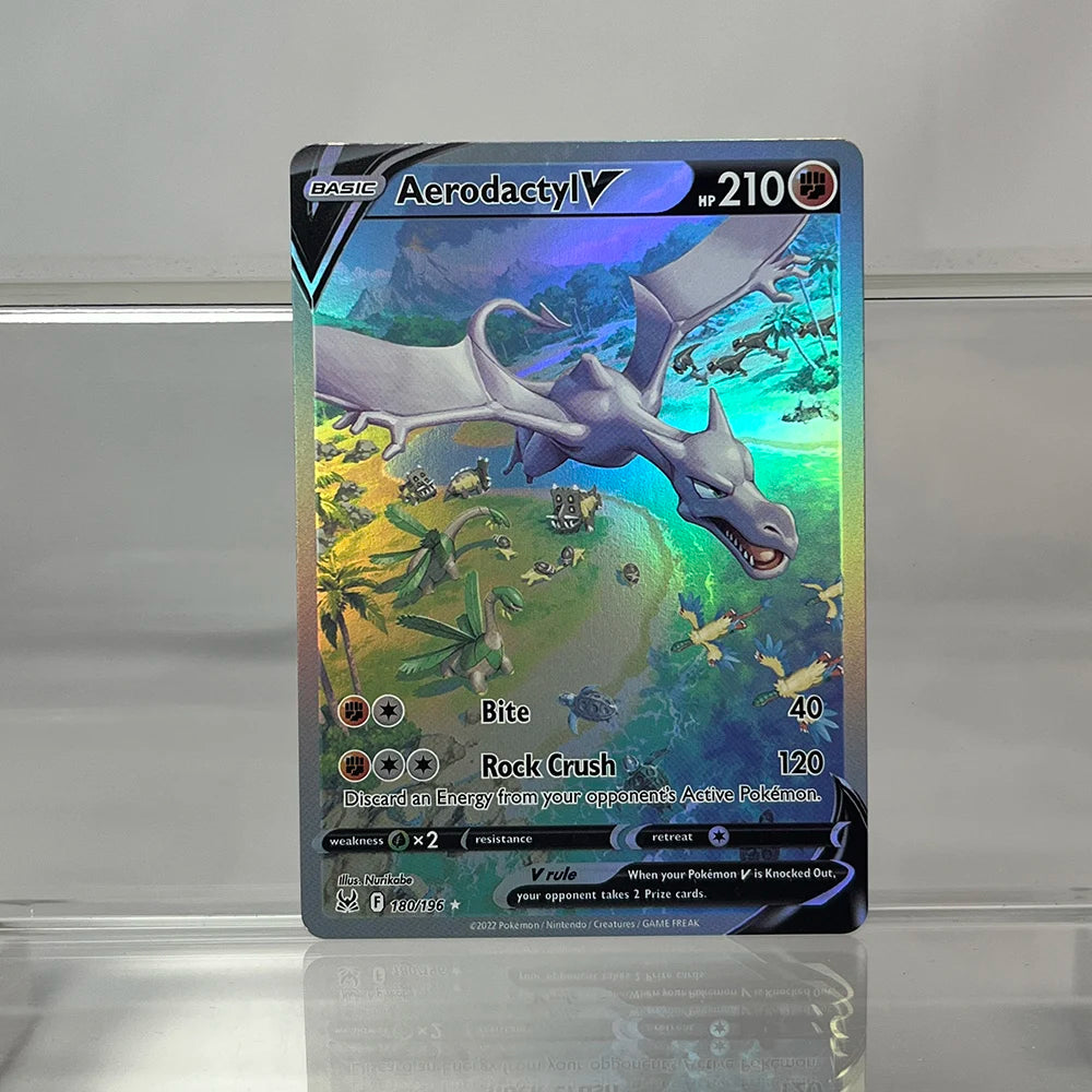 PKM Single Cards Pikachu Charizard EX Bubble Mew Rare Collection Cards PTCG Rainbow