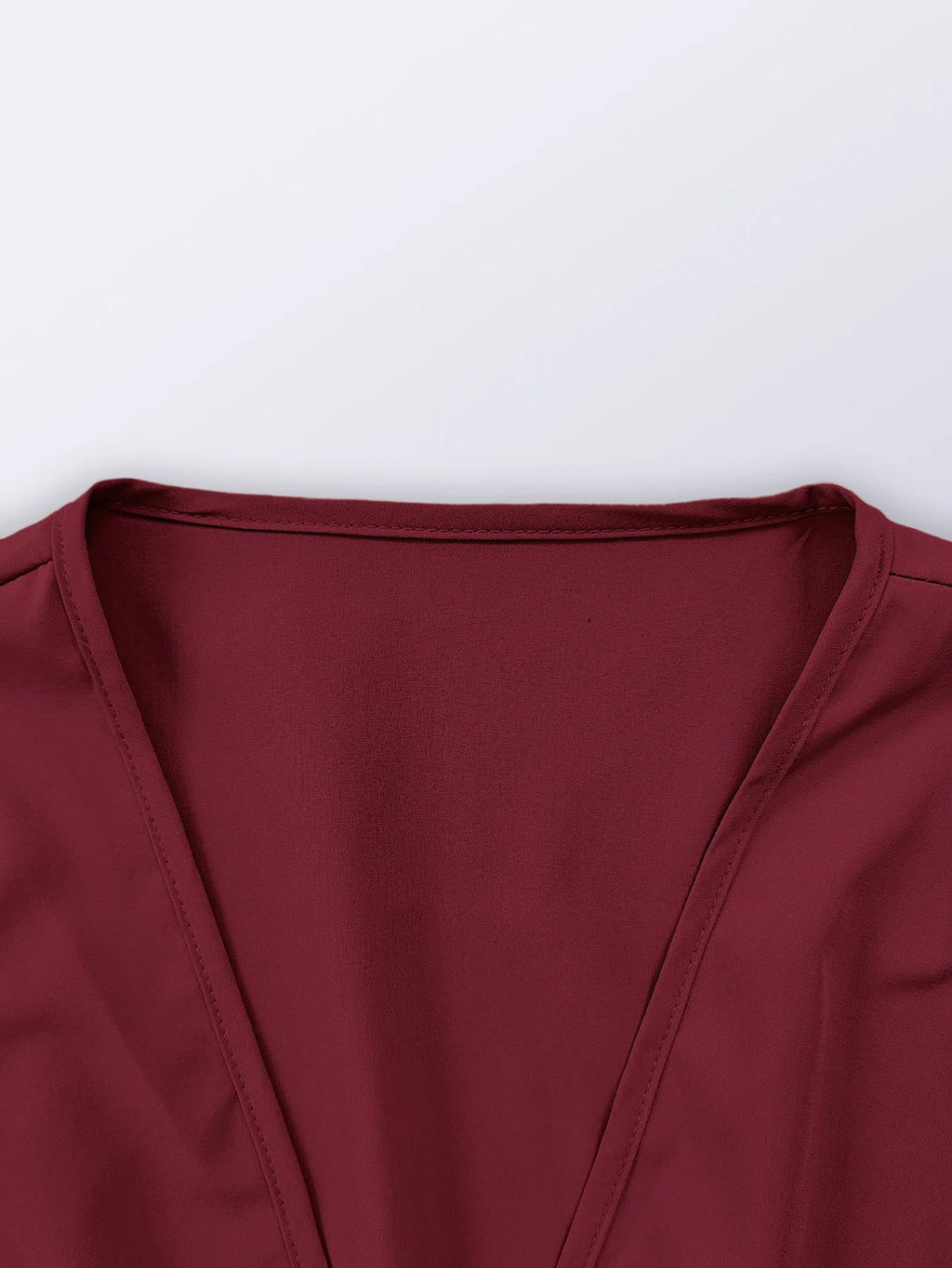 Spring Summer Vacation High Split V-Neck Long Sleeve Dresses for Women Bridesmaid Dress