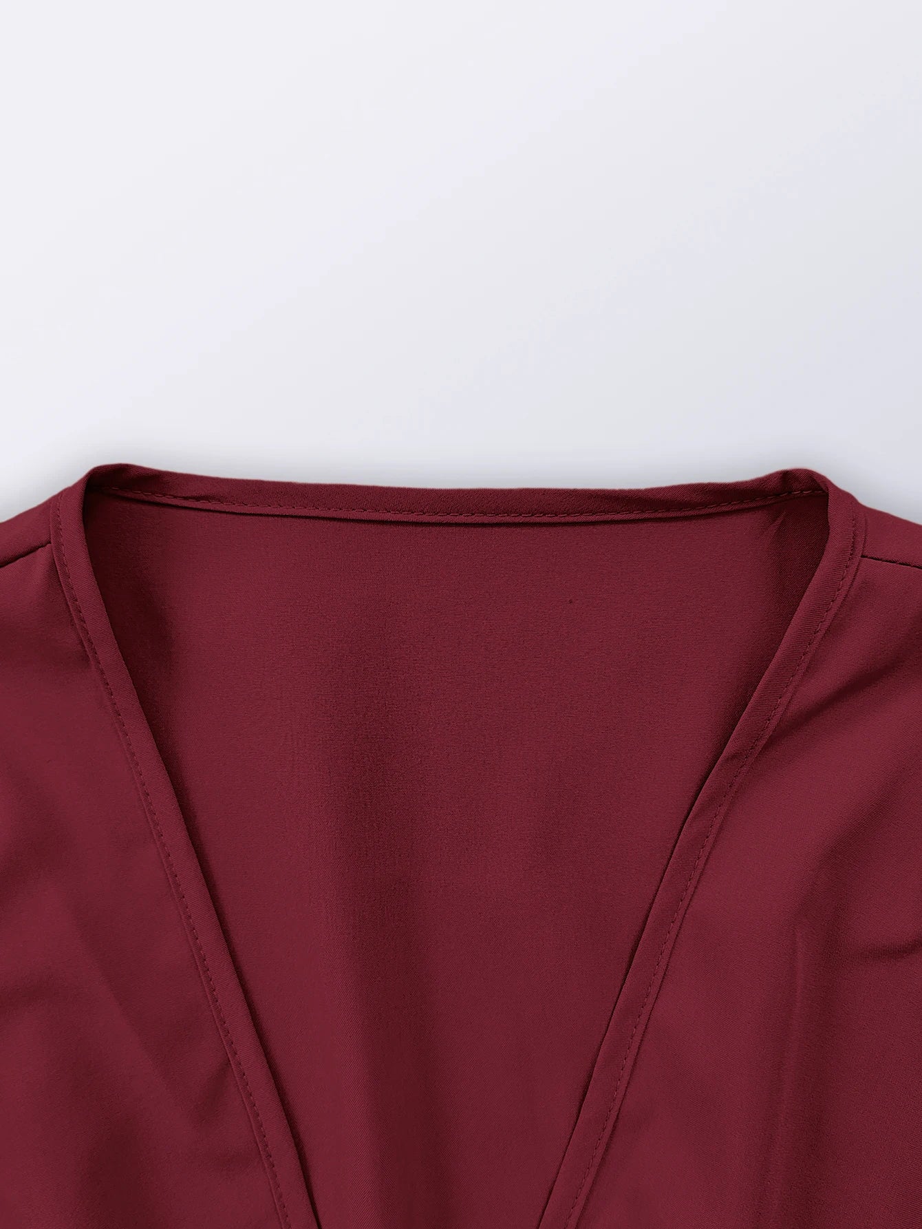 Spring Summer Vacation High Split V-Neck Long Sleeve Dresses for Women Bridesmaid Dress