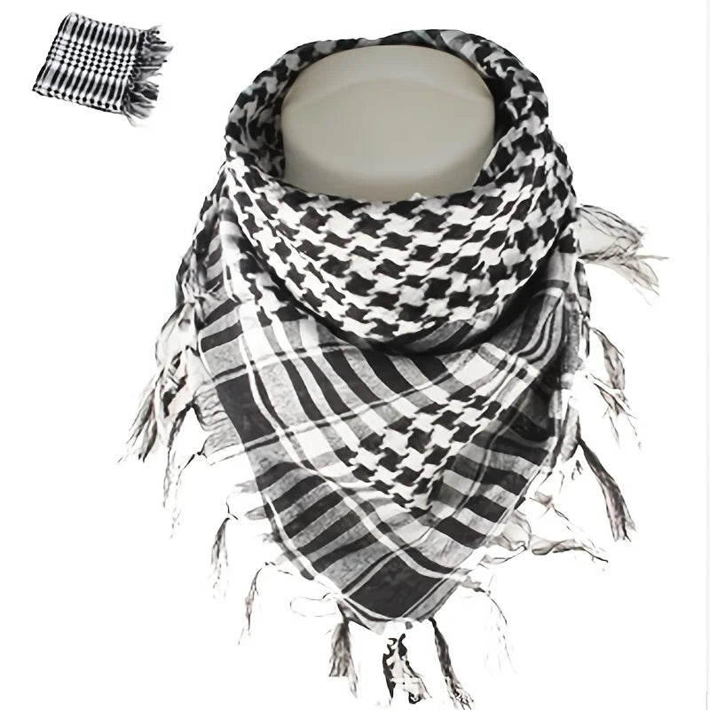 New Summer Women Tactical Arab Scarf Men Fashion Lightweight Hijab Scarf Spring Army Plaid Head Scarf Warm Mask