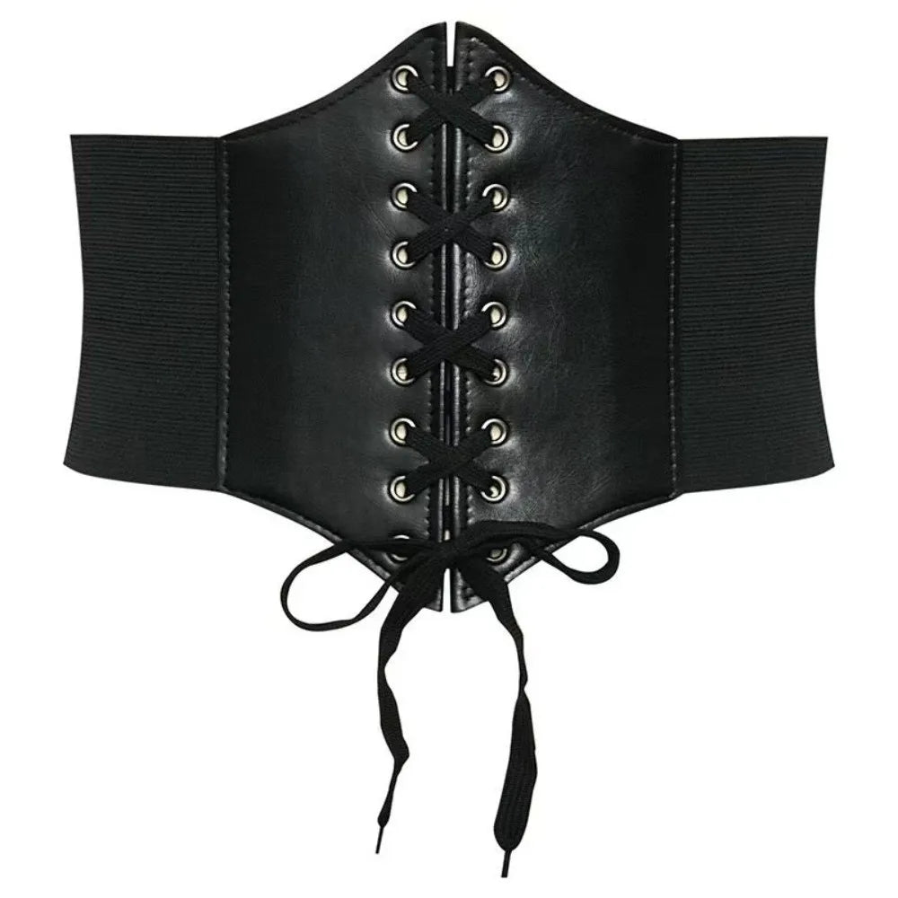 Wide Corset Waist Belt Decorative Slimming Waist Strap External Wear Elastic Design Body Shapewear For Skirts Dress Top Clothes