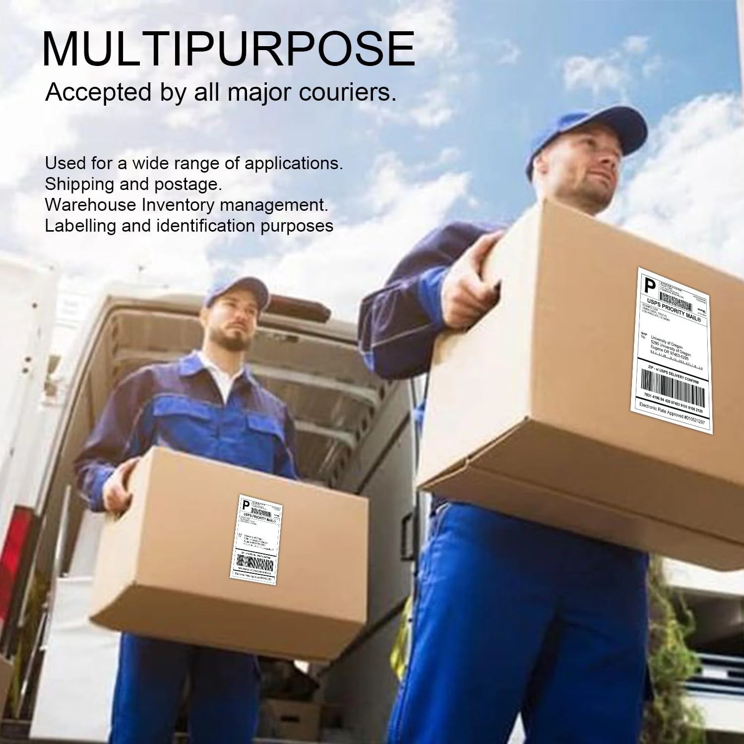 4x6 Inch Thermal Shipping Label Paper 100/200/300/500PCS Adhesive Paper For Express Waybill DHL UPS Express Barcode All-Purpose