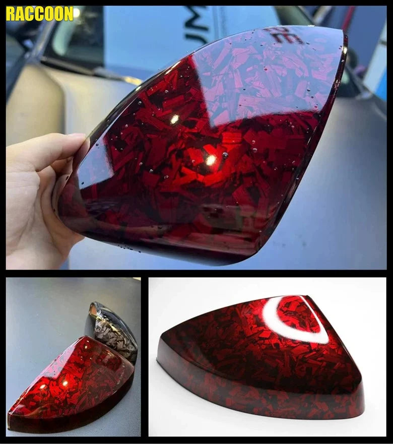 Premium PET Matte & Glossy Black Silver Red Forged Carbon Fiber Wrap Vinyl Car Film Motorcycle Scooter Vehicle Wrapping Foil