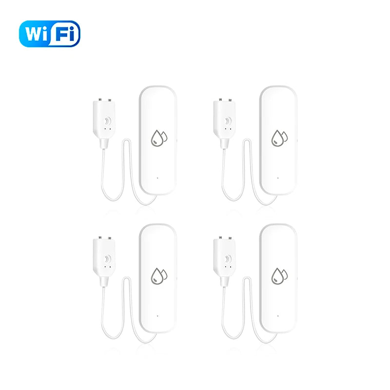 WiFi/Zigbee Water Leak Sensor Tuya Smart Life APP Flood Leak Detector Water Alert Overflow Alarm Home Security System Leakage