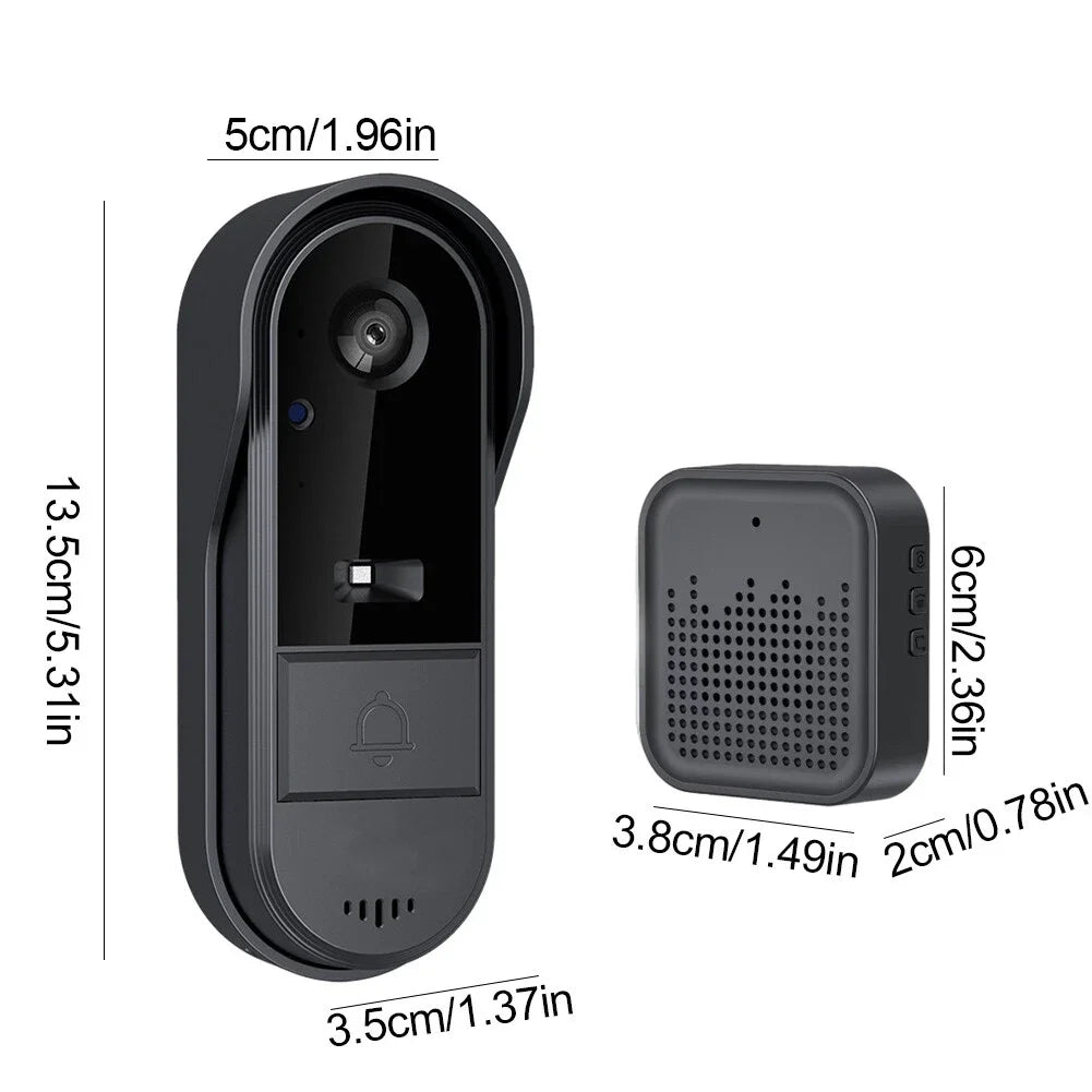 Tuya Doorbell with Camera Wireless Bundle Doorbell Smart Home Wifi Outdoor Waterproof Cam Security Audio Intercom Night Vision