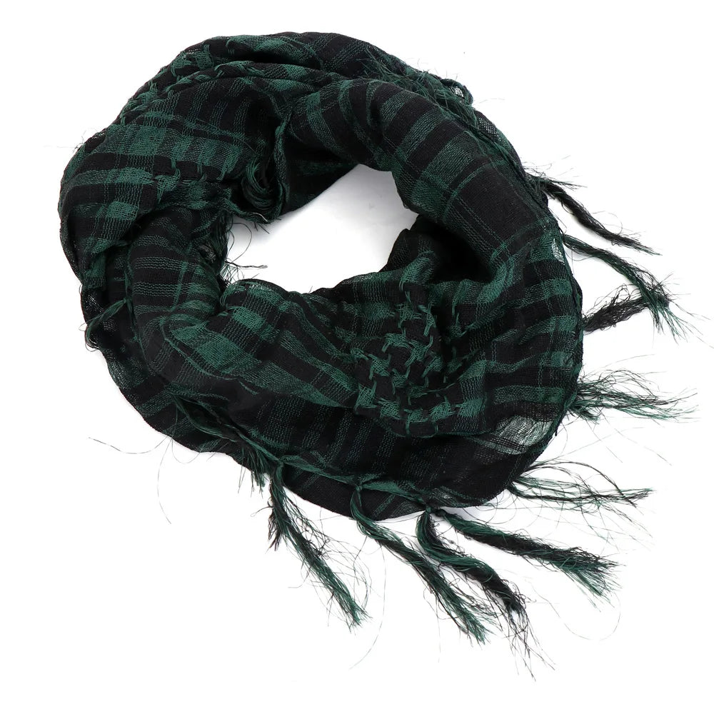 New Summer Women Tactical Arab Scarf Men Fashion Lightweight Hijab Scarf Spring Army Plaid Head Scarf Warm Mask