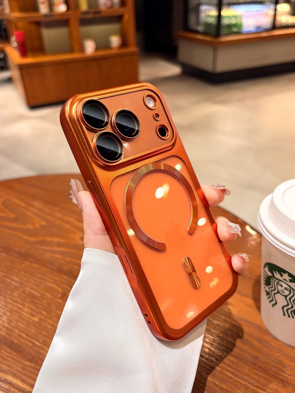 New Plating Transparent For Magsafe Magnetic Case for IPhone 17 17Pro 17 Pro Max 17 Air Original Soft TPU Lens Protector Cover