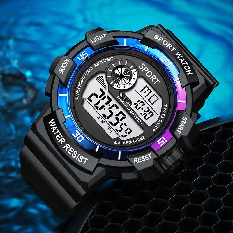 Electronic watch, student youth trend sports electronic watch