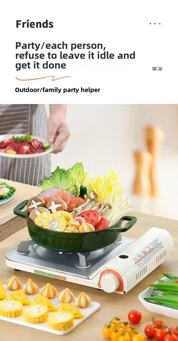 2026 Portable Outdoor Cooker Hot Pot Small Durable   Magnetic Casca Design for Camping And Travel