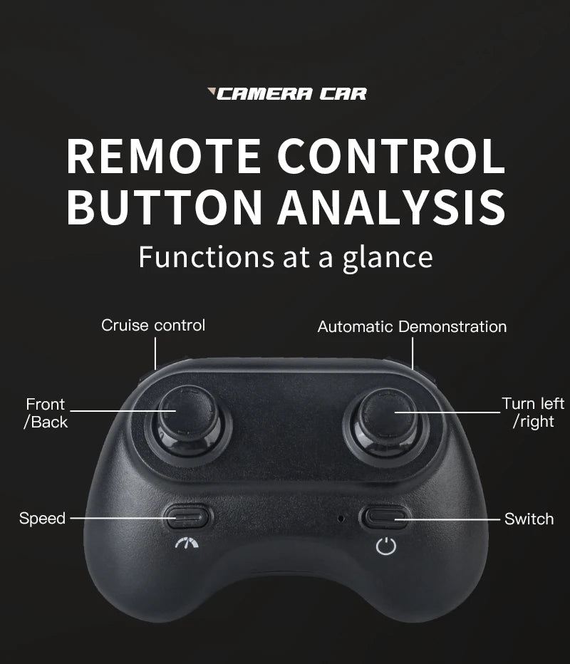 1:64 Mini RC Car 2.4G Remote Contorl Vehicle with Camera WiFi APP Control High Speed Racing Stunt Cars Toy Gift for Kids