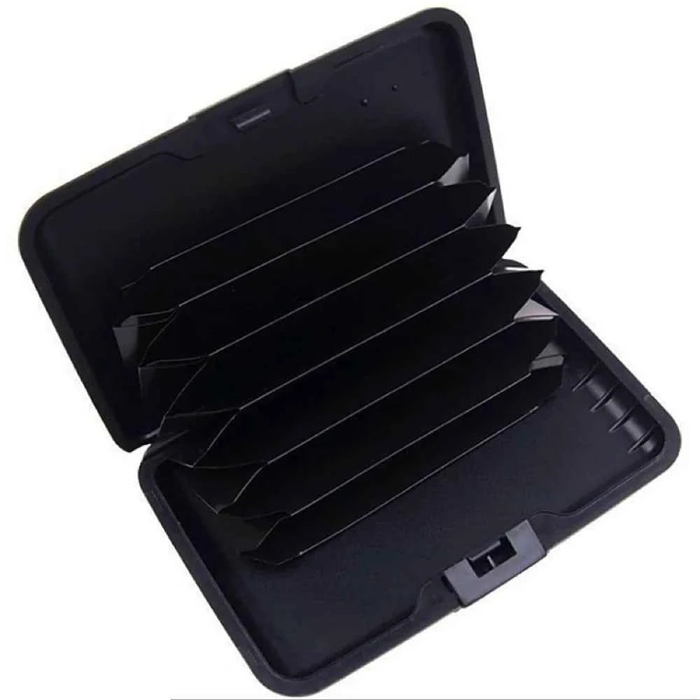 Credit Card Holder Wallet Metal Name Card Holder Waterproof Credit Card Protector for Women Men