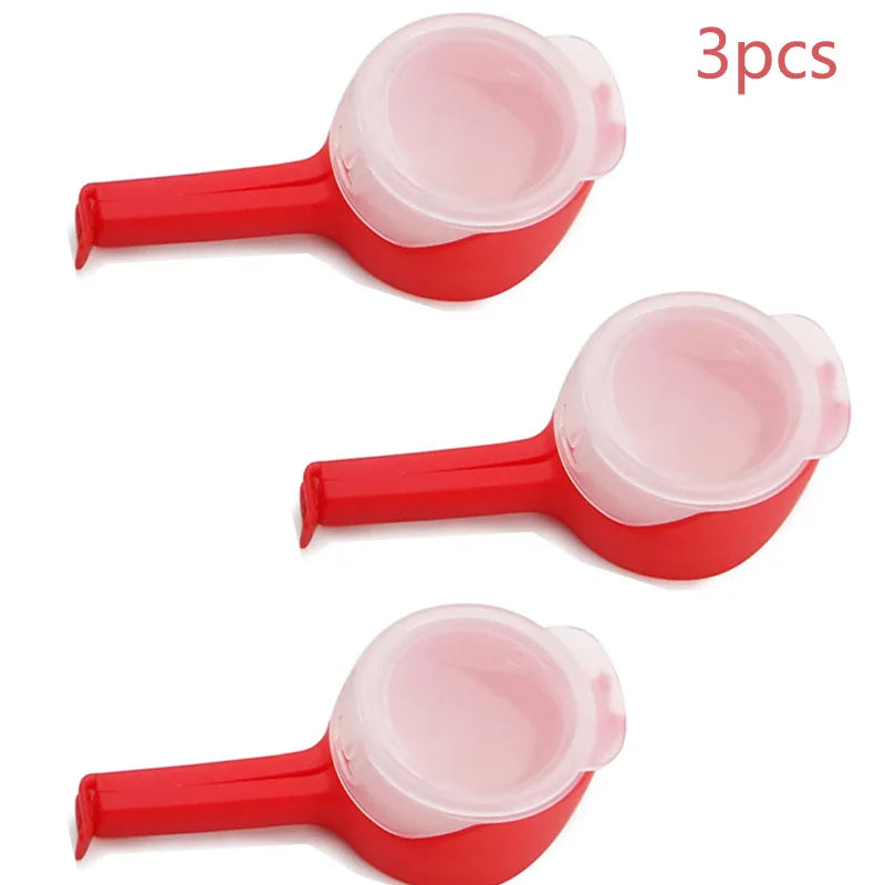 Pour Snack Clips Food Storage Sealing Clips with Pour Spouts Durable Plastic Clips for Food Storage Kitchen Snack Bag Storage