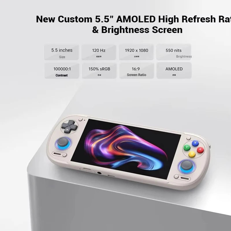 Special Sale Retroid Pocket 6 Rp6  Handheld Game Console 5.5 Inch 1080p 120hz Amoled Screen 6000mah 8gen2 With Hall Trigger