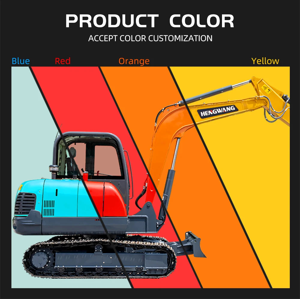 HW-60 Excavator 6 Ton Digger Medium And Large Excavators Construction Machinery Heavy Equipment China Factory Direct Sales
