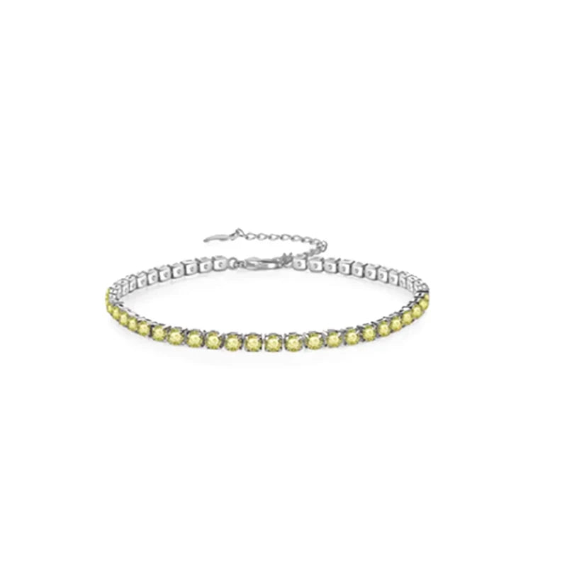 Hip hop all zircon 925 sterling silver sparkling European and American style bracelet for men women 2024 New Year surprise gift