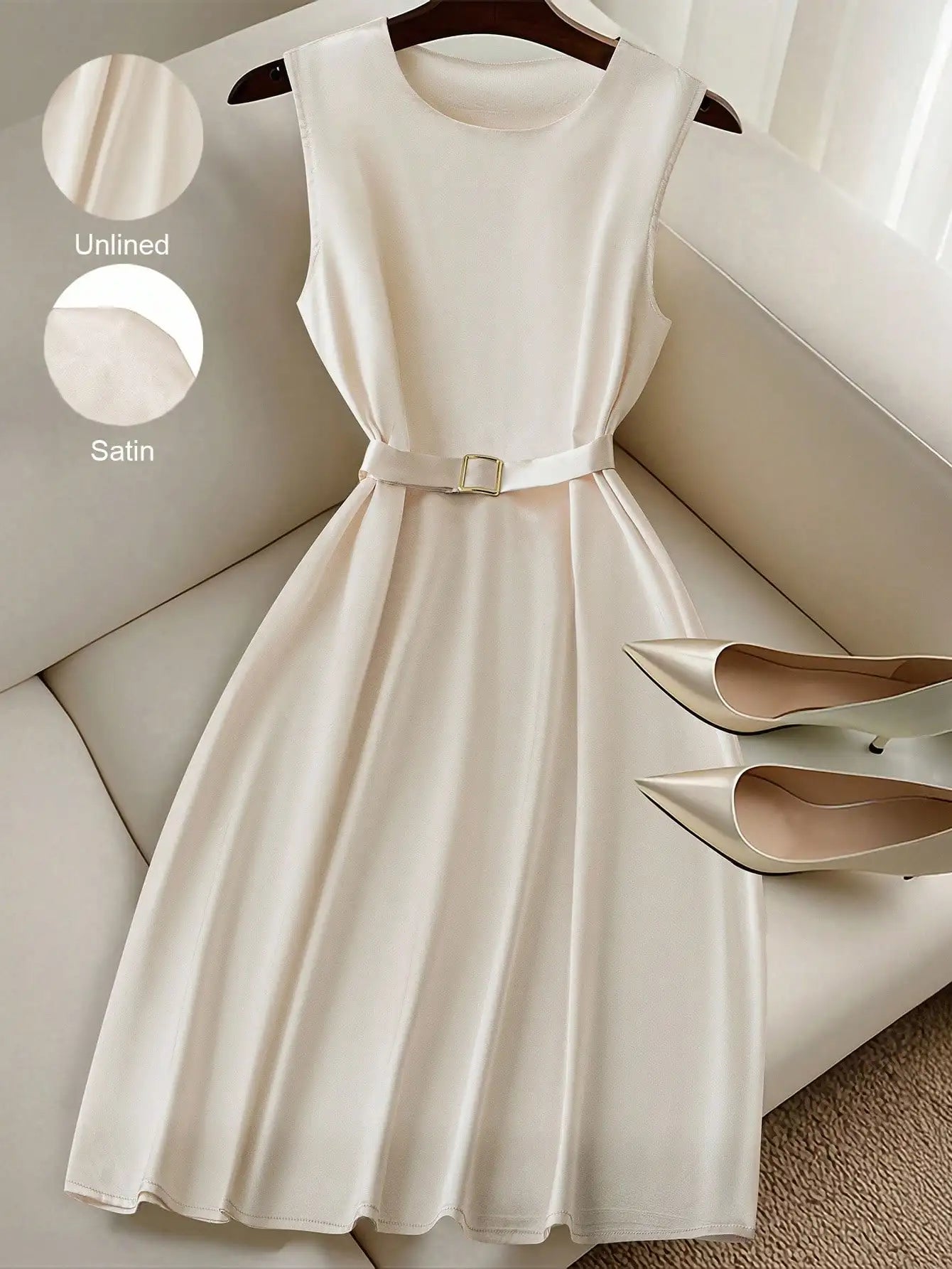 Regular women's dress, for work commuting, leisure and vacation