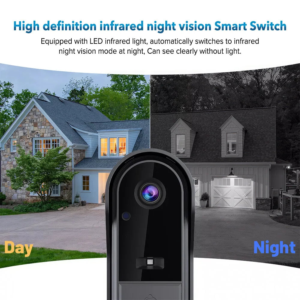 Tuya Doorbell with Camera Wireless Bundle Doorbell Smart Home Wifi Outdoor Waterproof Cam Security Audio Intercom Night Vision