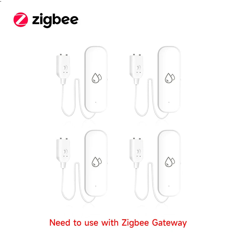WiFi/Zigbee Water Leak Sensor Tuya Smart Life APP Flood Leak Detector Water Alert Overflow Alarm Home Security System Leakage