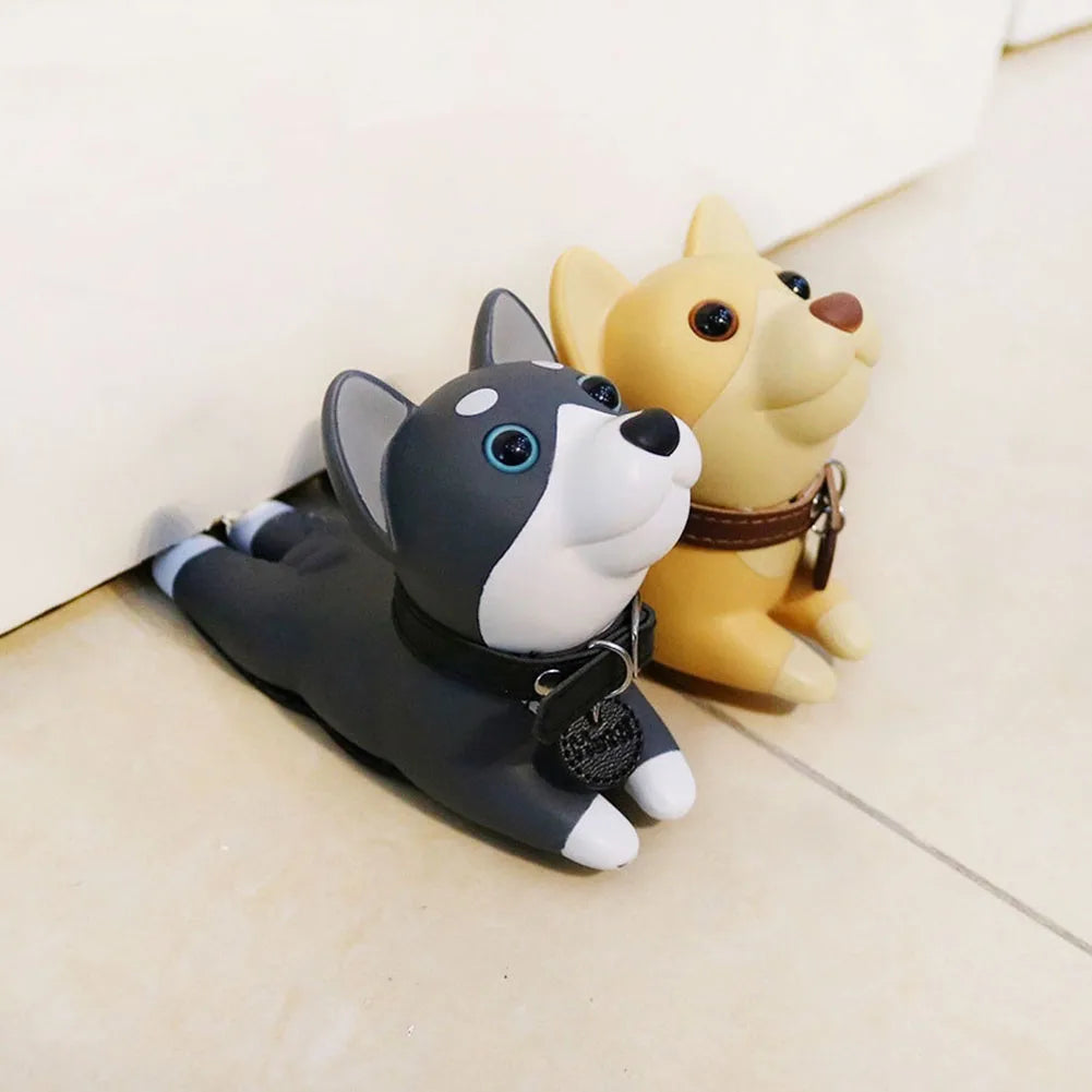 Door Stopper Cute Dog Pig Mouse Cat Shape Door Stopper Holder Hard PVC Doorstop Wedge Gift Door Holder Stopper Safety Guard Stop
