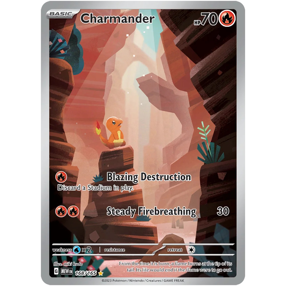 PKM 151 (MEW) Proxy Game Cards holographic PTCG Charizard/Blastoise/Venusaur/Zapdos/Alakazam/ex Charmander Squirtle Bulbasaur