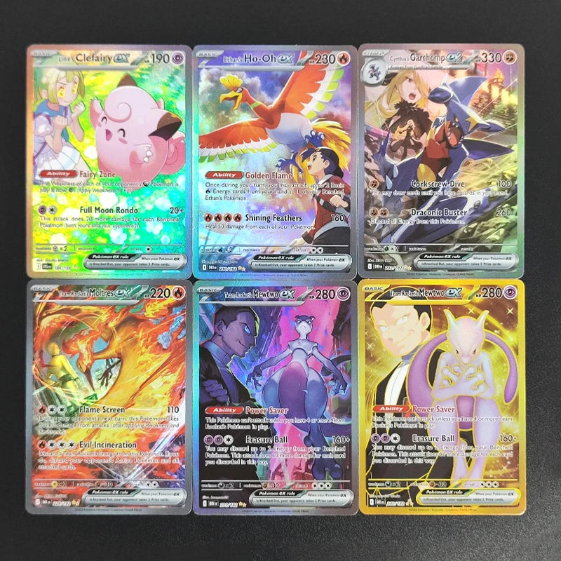 PTCG Gengari Rayquaza Vmax Giratian Lugia V Mew Latias Latios EX Collectibles Trading Card Game
