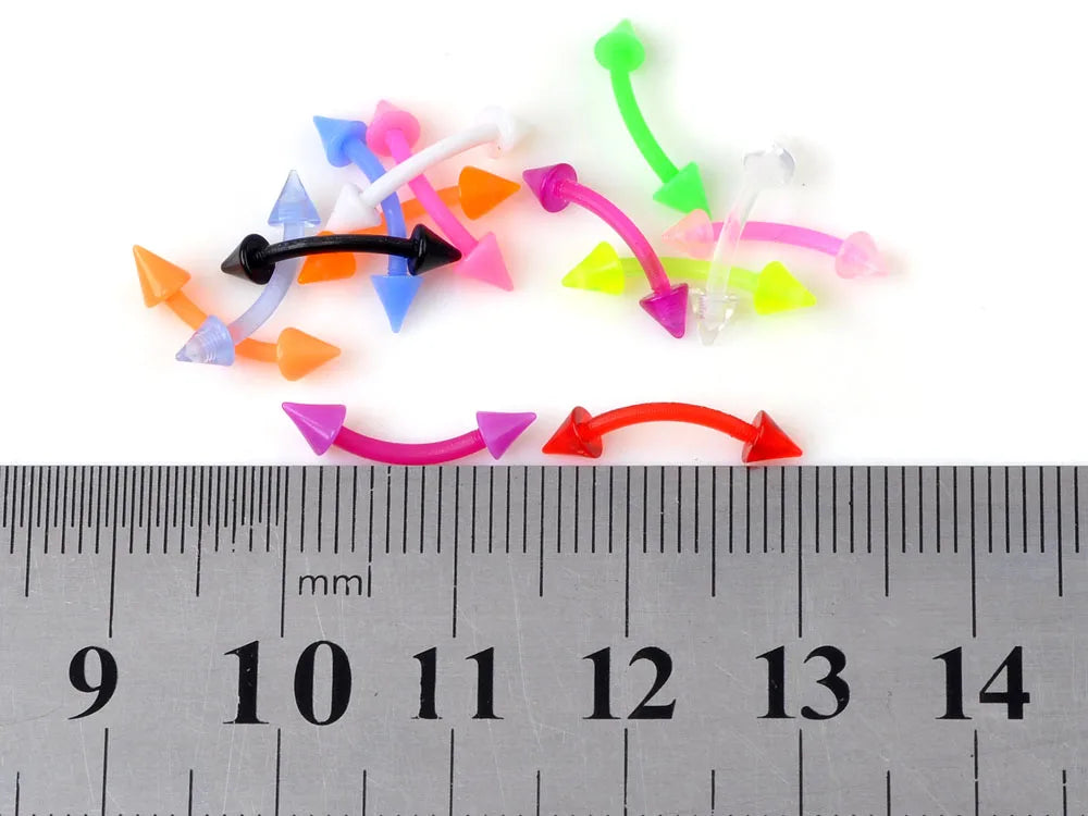 40PC Soft Silicon Nose/Lip/Tongue Piercings Helix Ear Piercing Women Men Septum Rings Body Piercing Jewelry