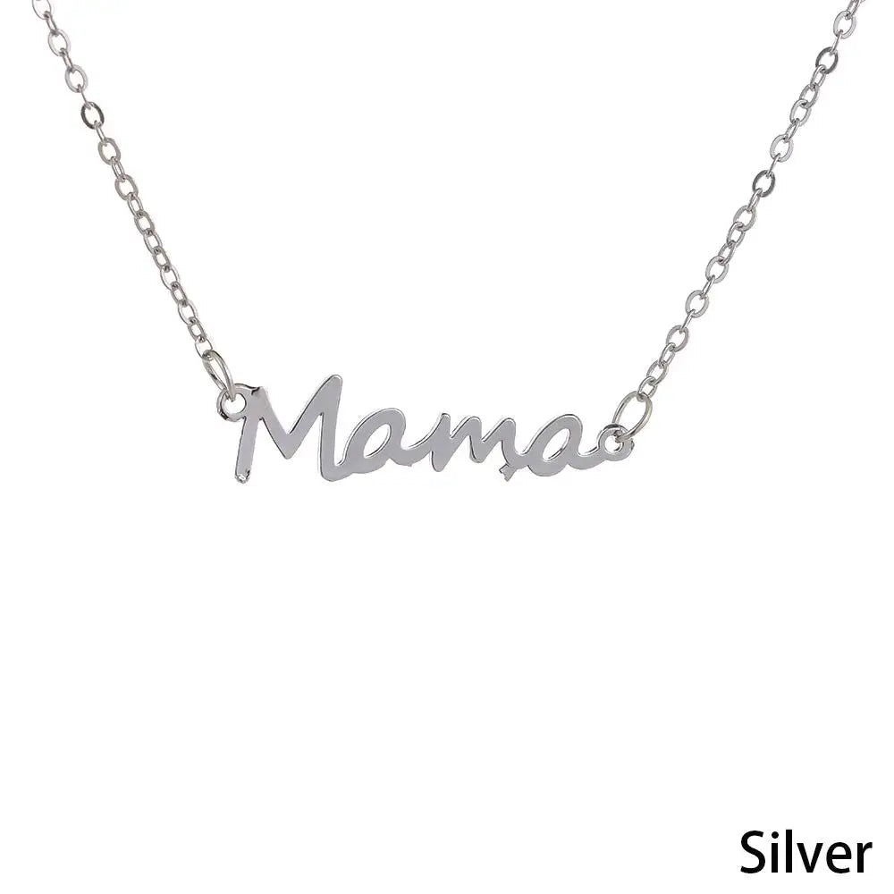 Mom Mother's Day Gift Jewelry Heart Red/Blue Pendant Necklace Luxury Fashion Mother's Day Necklace Women Mother