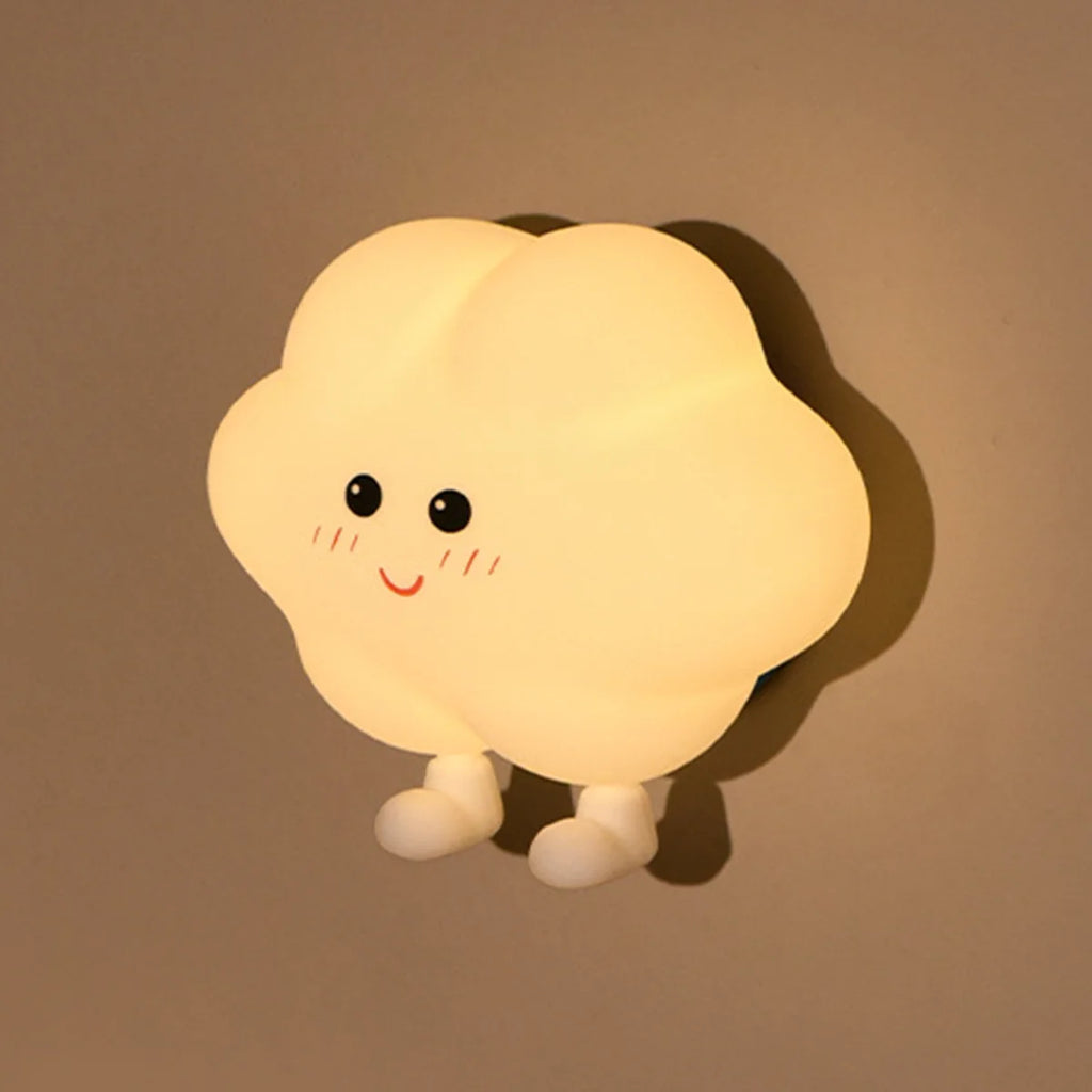 Rechargeable Silicone Led Night Light Wall Lamp Decorative Portable For Bedroom Cute Moon Bedside Baby Dimmable Nursery Sleeping