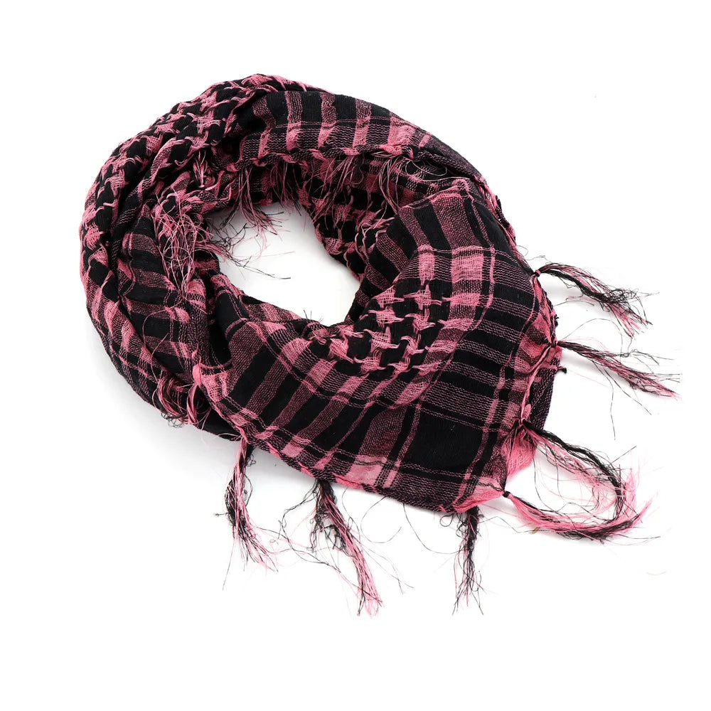 New Summer Women Tactical Arab Scarf Men Fashion Lightweight Hijab Scarf Spring Army Plaid Head Scarf Warm Mask