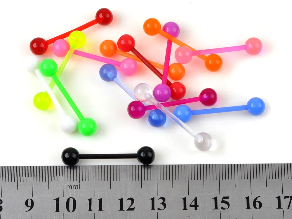 40PC Soft Silicon Nose/Lip/Tongue Piercings Helix Ear Piercing Women Men Septum Rings Body Piercing Jewelry