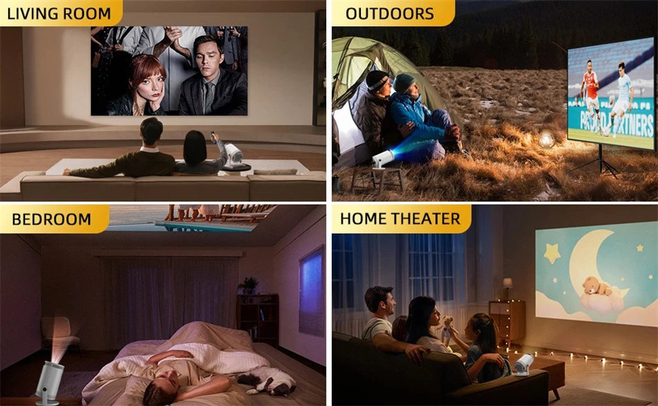 Projector FY300 Pro 4K  Dual  260ANSI Allwinner   1080P 1280*720P Home Cinema Outdoor Projetor