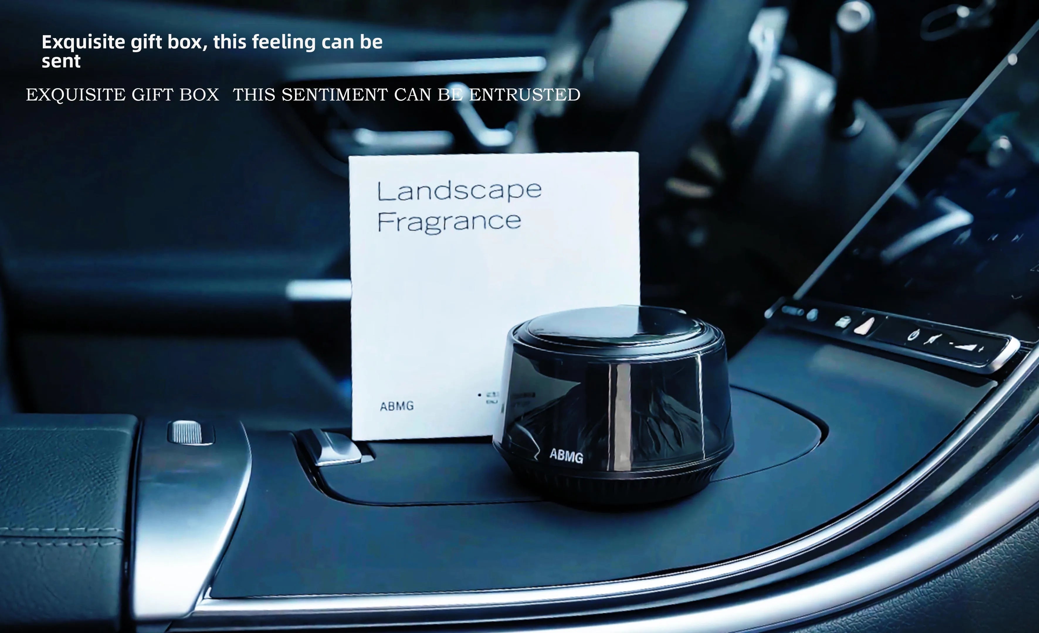 360° View Mirror Mount Volcanic Iceberg Car Diffuser - Air Purifying, Solar Powered, Forest & Floral Scents, Elegant Auto Decor