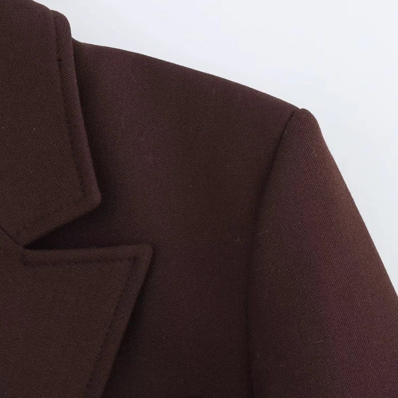 HXAO Elegant Skirts Set For Women's 2 Pieces Outfit 2025 Spring Long Blazer Coat Mid Waist Mini Skirts Fashion Office Skirts Set