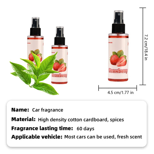 100ml STRAWBERRY-Scented Hand-Sprayed Air Freshener – Car Spray, Home Air Purifying & Deodorizing Fragrance