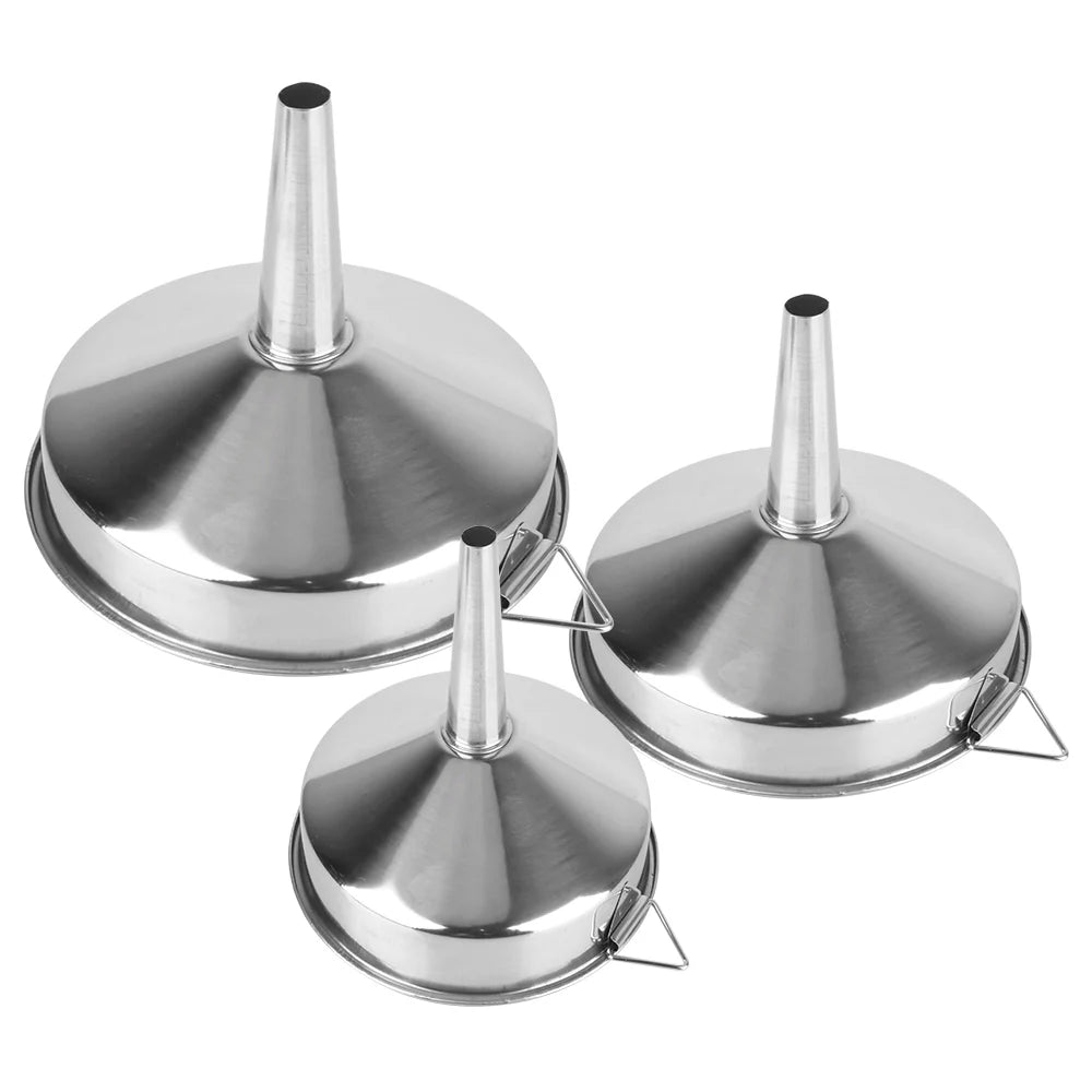 Metal Funnel For Canning Kitchen Tools Kitchen Accessories Wide Mouth Funnels Bar Wine Beer Oil Flask Funnel