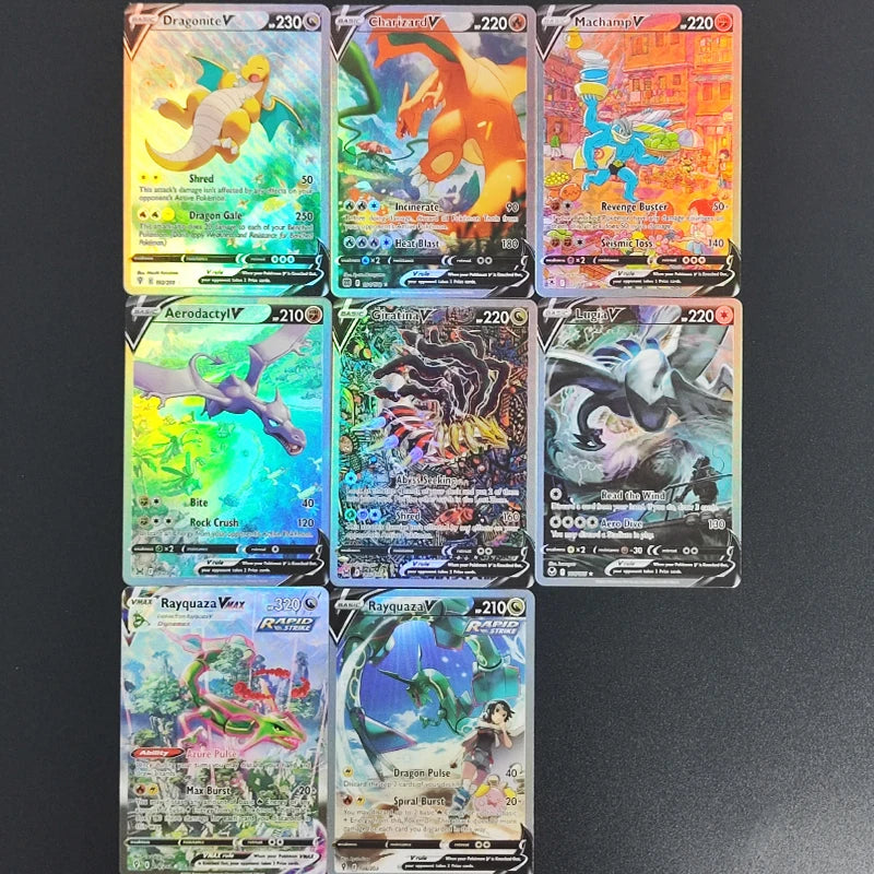 PTCG Gengari Rayquaza Vmax Giratian Lugia V Mew Latias Latios EX Collectibles Trading Card Game