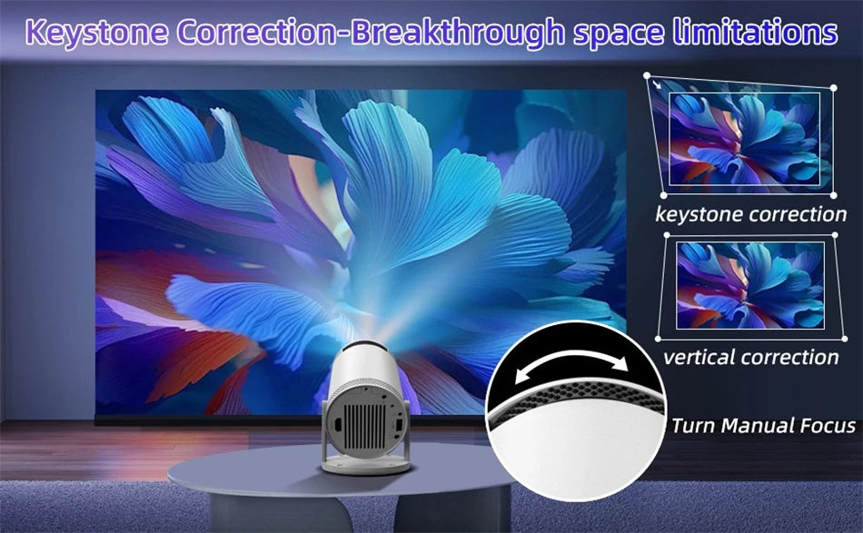 Projector FY300 Pro 4K  Dual  260ANSI Allwinner   1080P 1280*720P Home Cinema Outdoor Projetor
