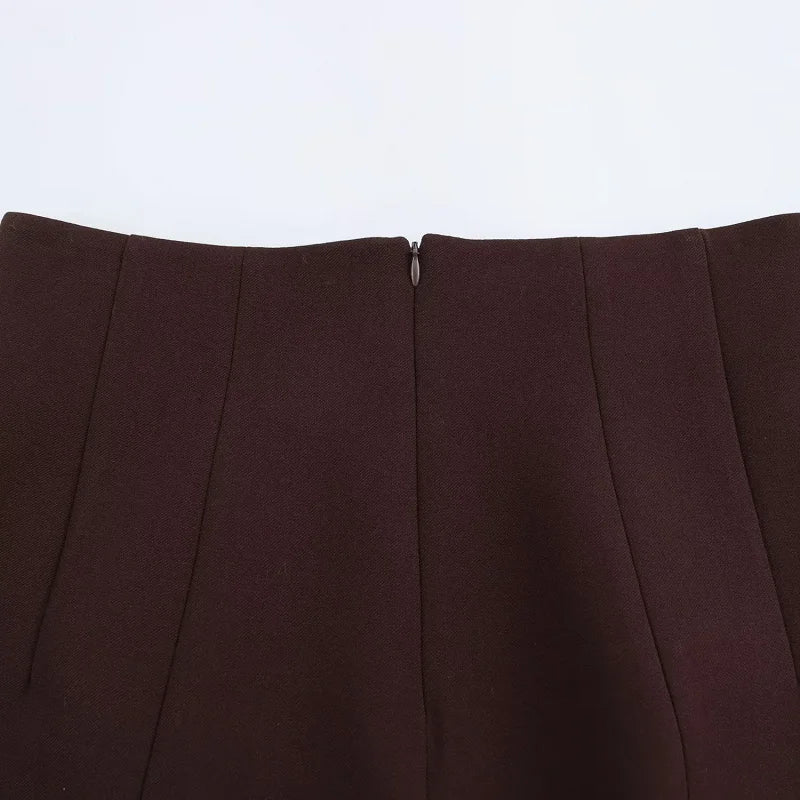 HXAO Elegant Skirts Set For Women's 2 Pieces Outfit 2025 Spring Long Blazer Coat Mid Waist Mini Skirts Fashion Office Skirts Set